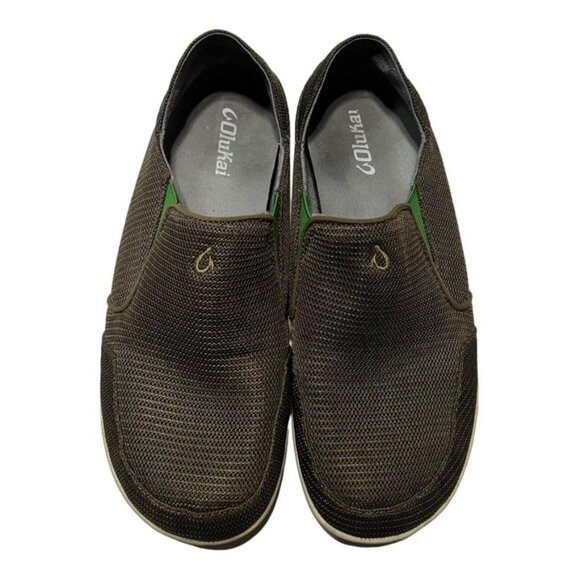 OluKai Nohea Shoes Mustang/Lime Peel Size 9 - Picture 8 of 8